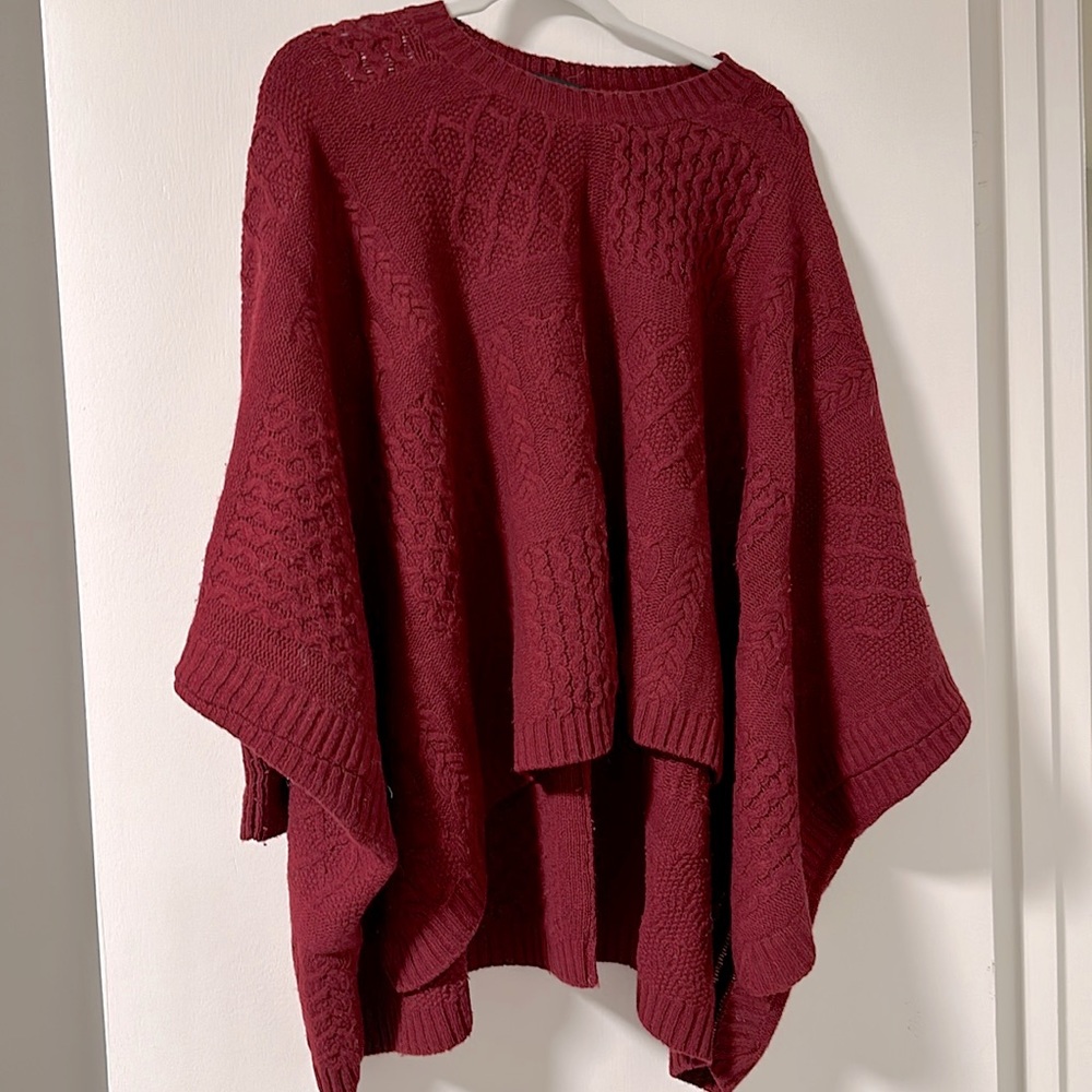 MARC by MARC JACOBS Chunky Cable Dolman Poncho Sweater Sz O / S